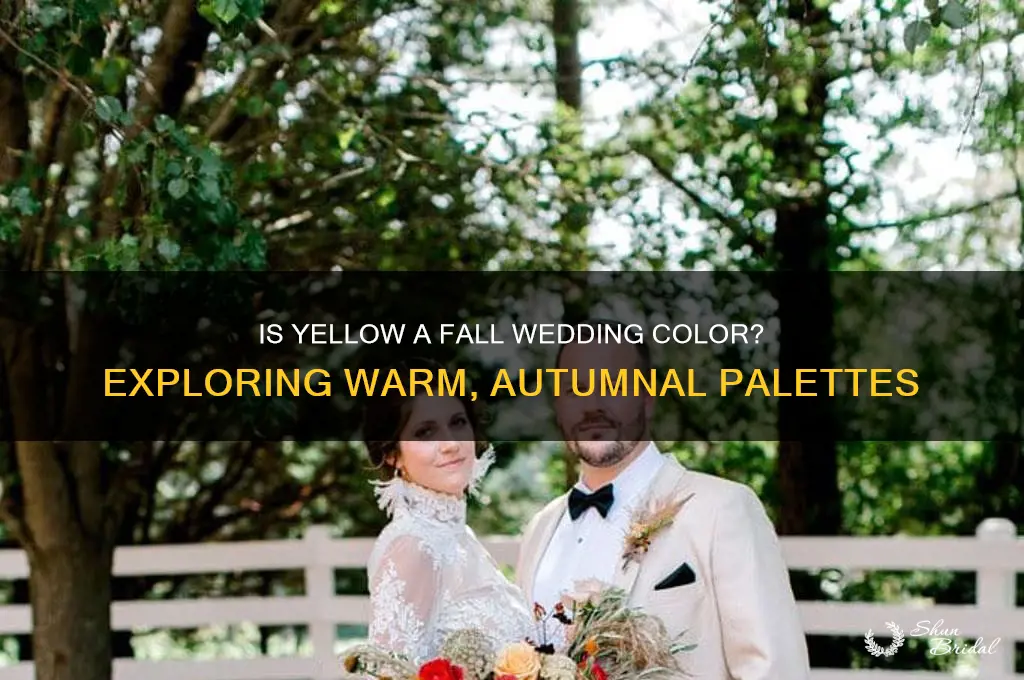 is yellow a fall wedding color