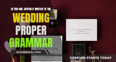 Joyful Wedding Invitation: Grammar Guide for Couples