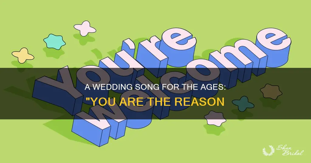 is you are the reason a wedding song