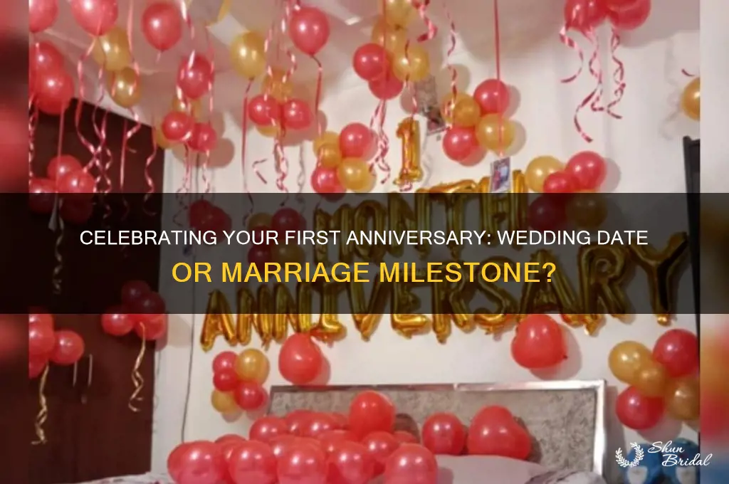 is your first anniversary your wedding date