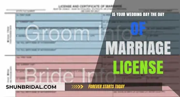 Wedding Day vs. Marriage License: Understanding the Legal Difference