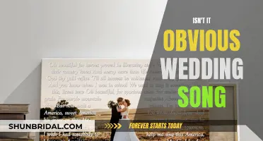 The Perfect Wedding Song: Isn't It Obvious?