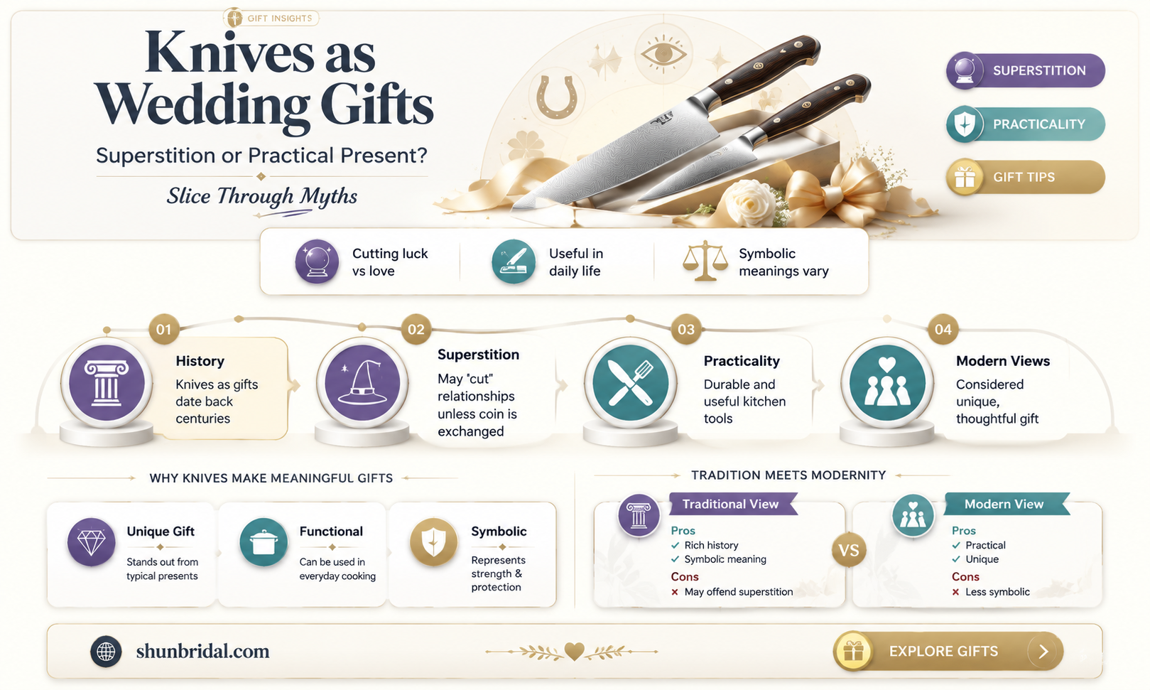 are knives bad luck as a wedding gift