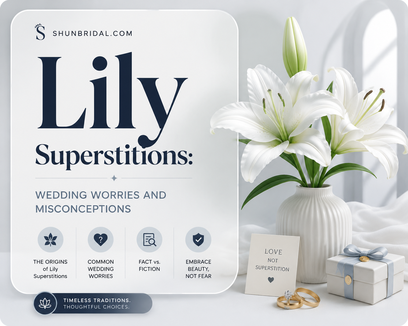 are lilies bad luck for weddings