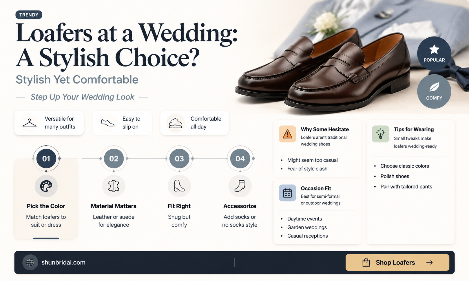 are loafers appropriate for a wedding