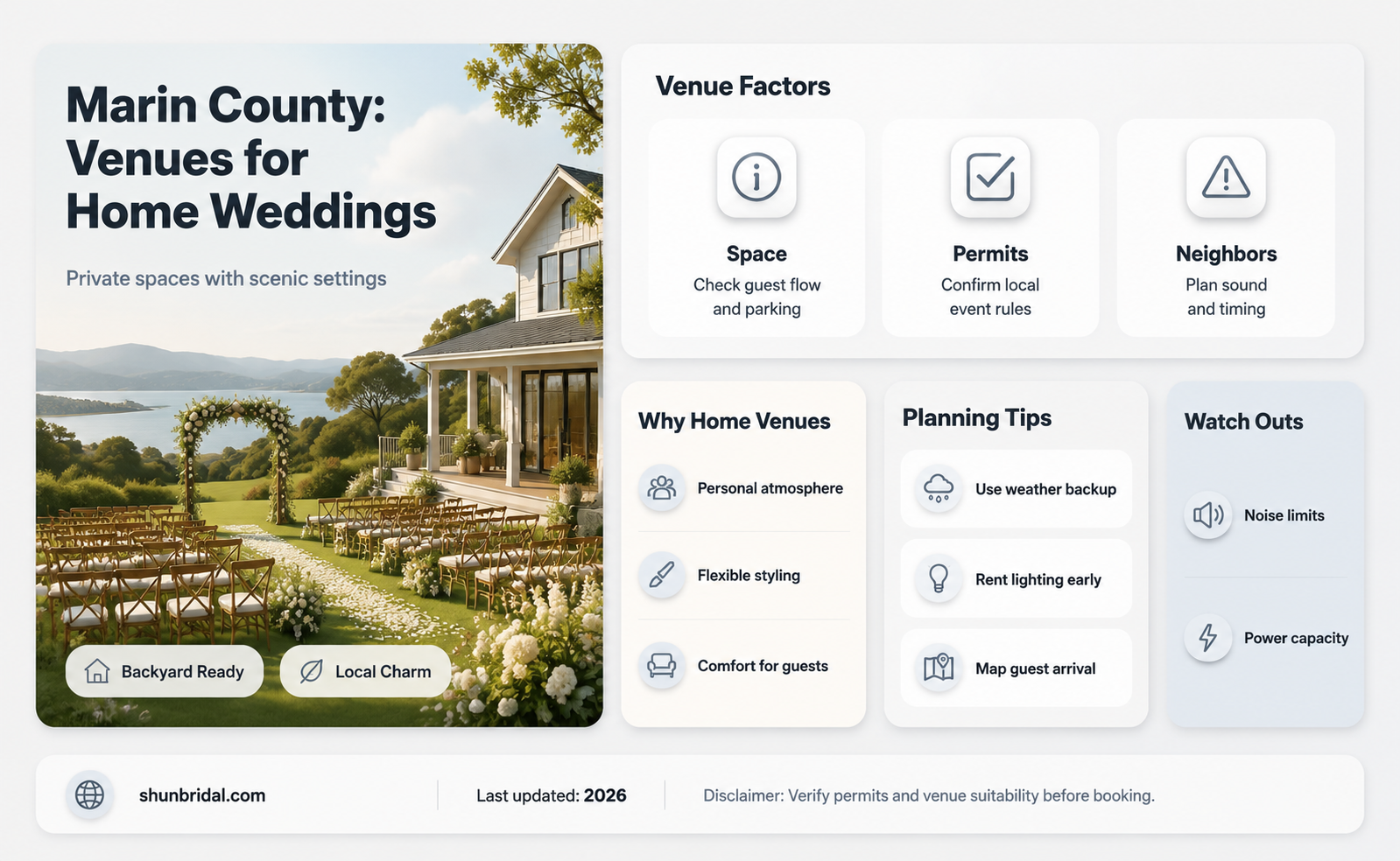 are there any homes in marin county that host weddings