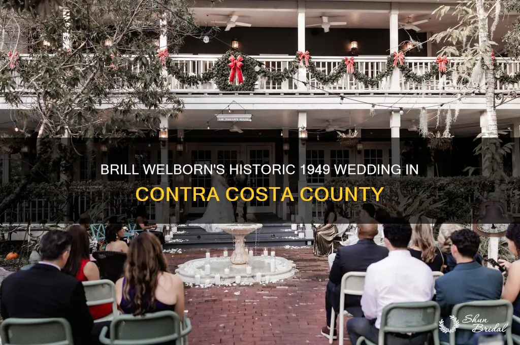 may 1949 brill welborn wedding contra costa