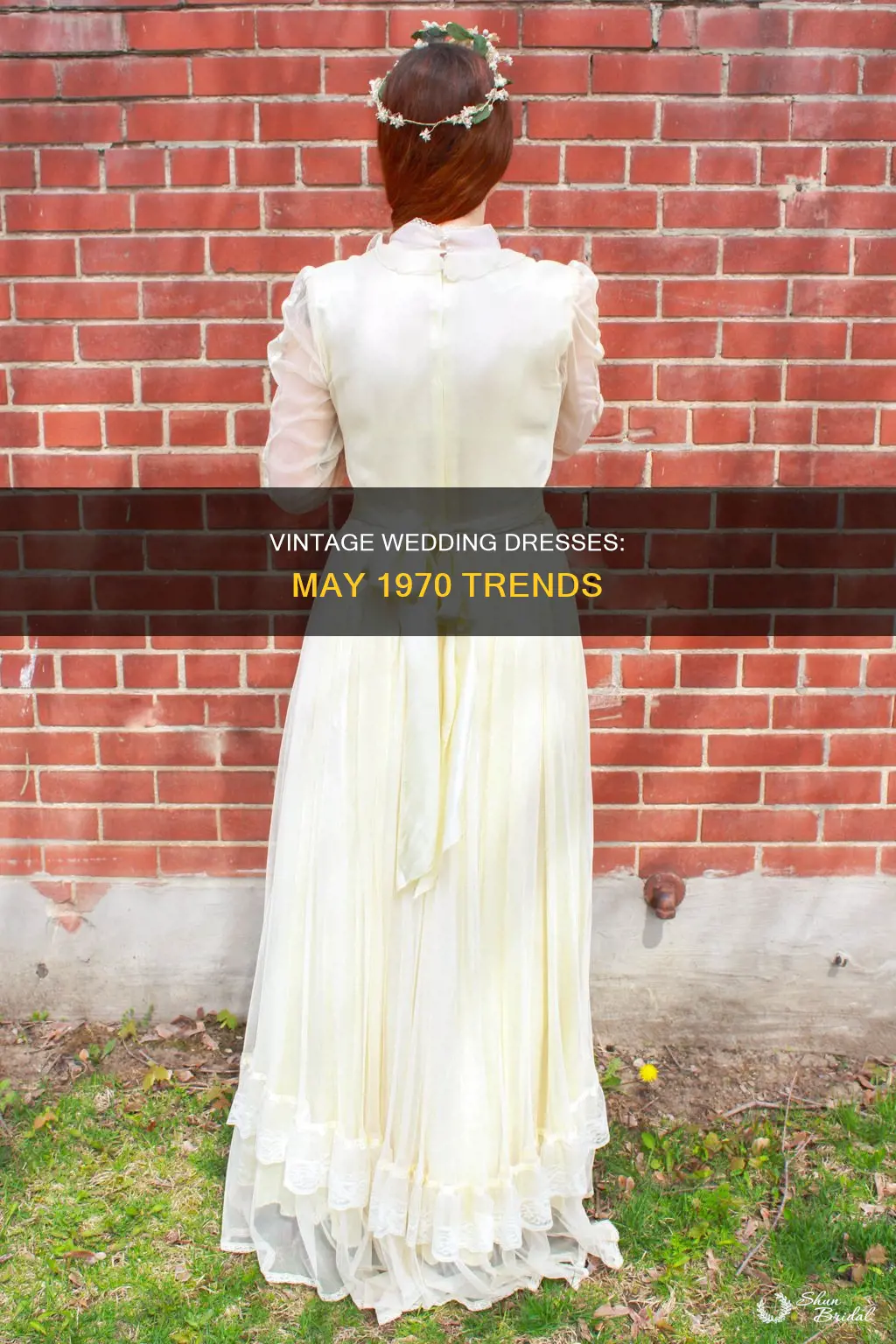 may 1970 wedding dress