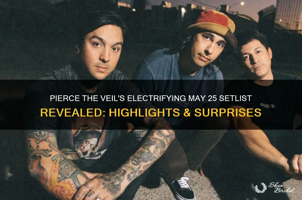 may 25 pierce the veil setlist
