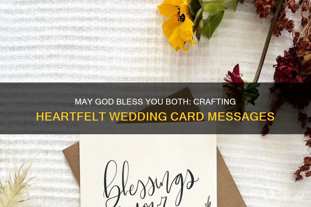 may god bless you both wedding cards