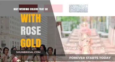 Elegant May Wedding Color Palettes to Complement Rose Gold Accents