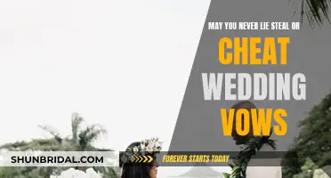 Honest Wedding Vows: Never Lie, Steal, or Cheat