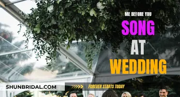 Me Before You": The Perfect Wedding Song Choic