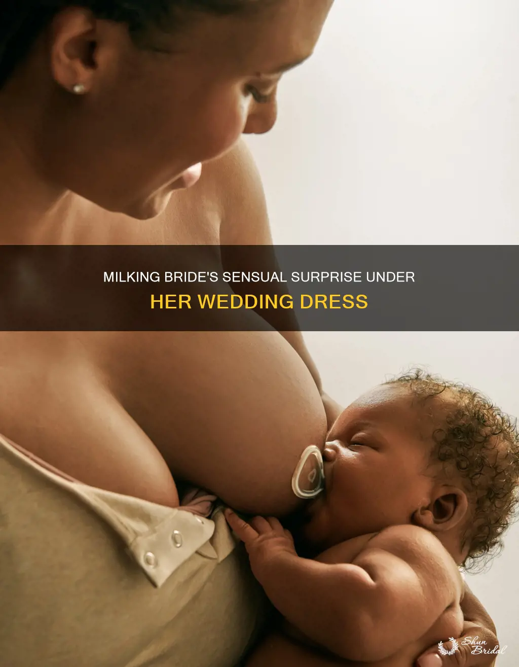 me in wedding dress milking boobs and surprise under dress