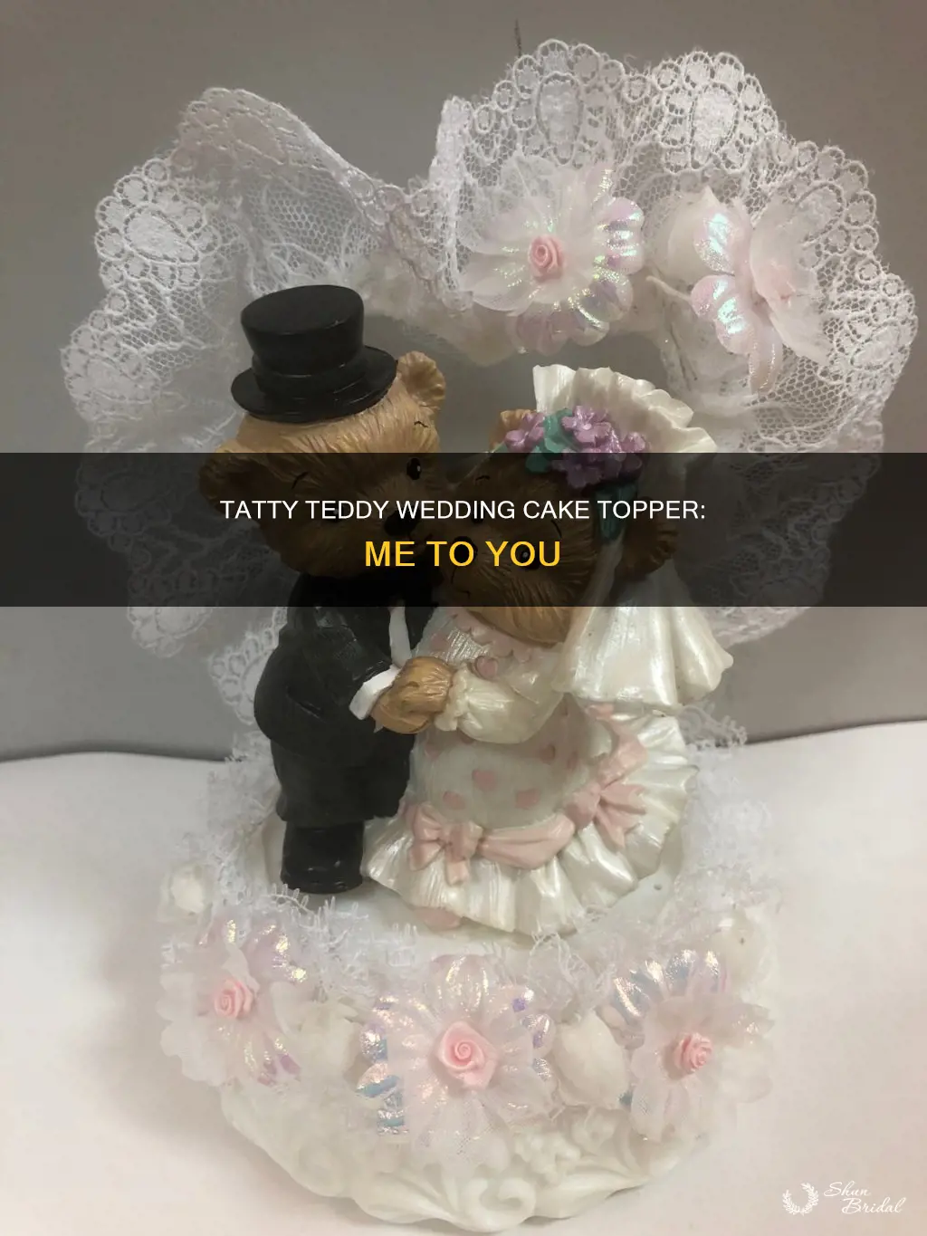 me to you tatty teddy wedding cake topper