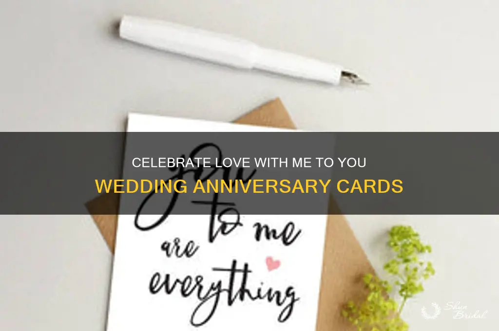 me to you wedding anniversary cards