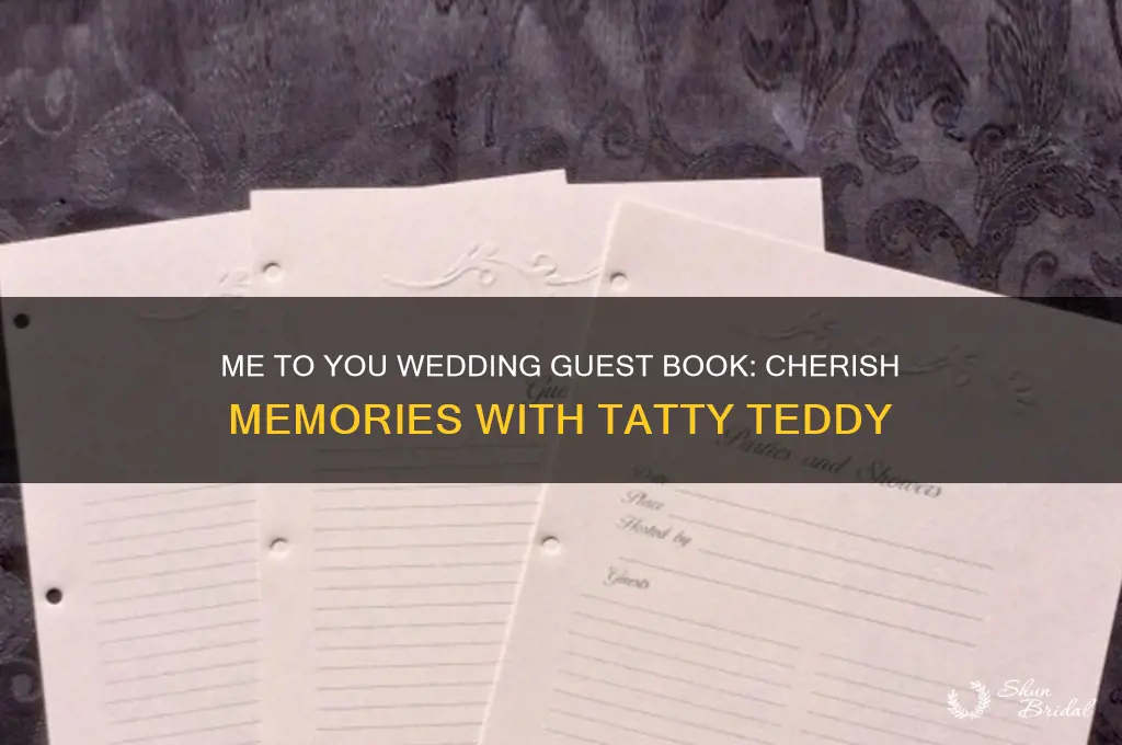 me to you wedding guest book