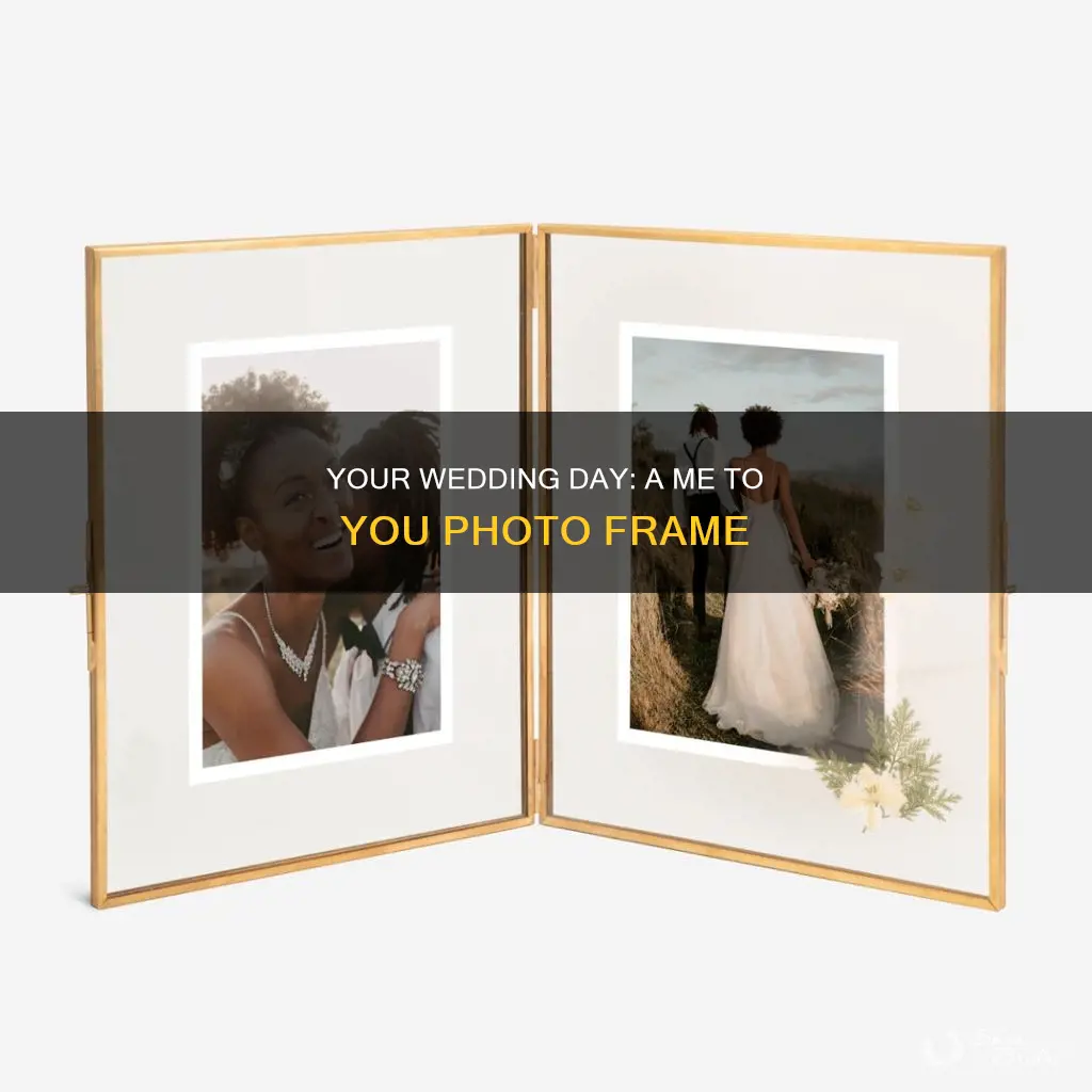 me to you wedding photo frame