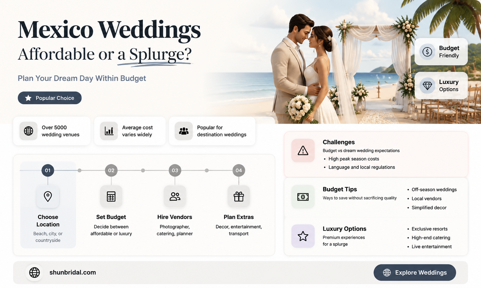 are mexico weddings expensive