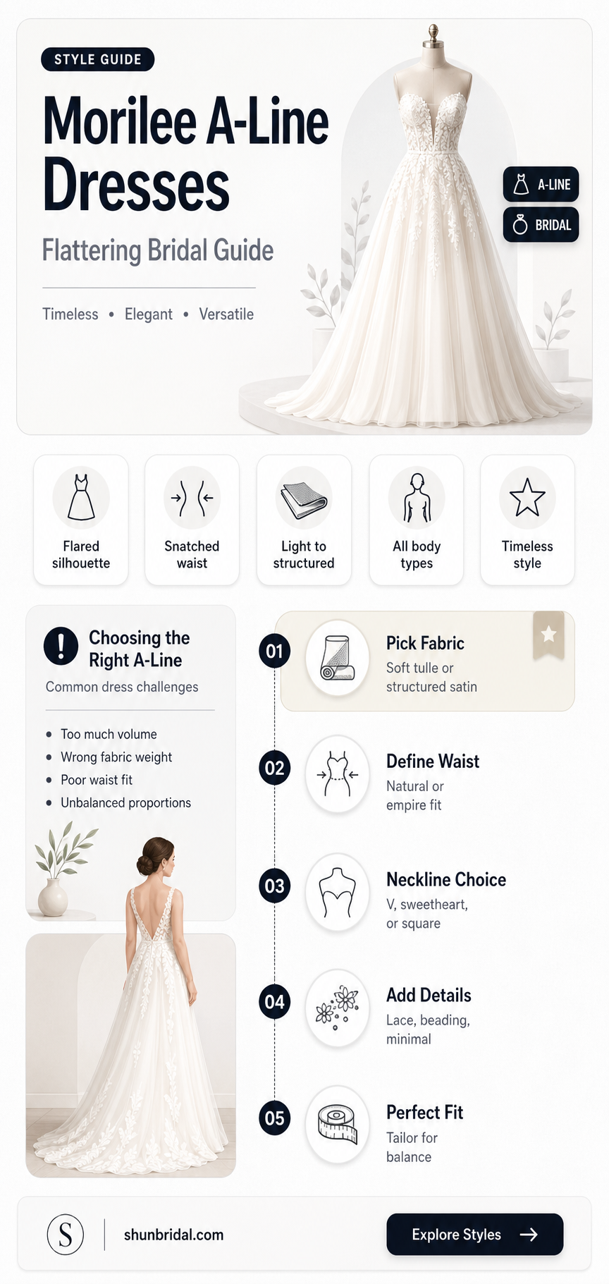 a-line morilee wedding dress