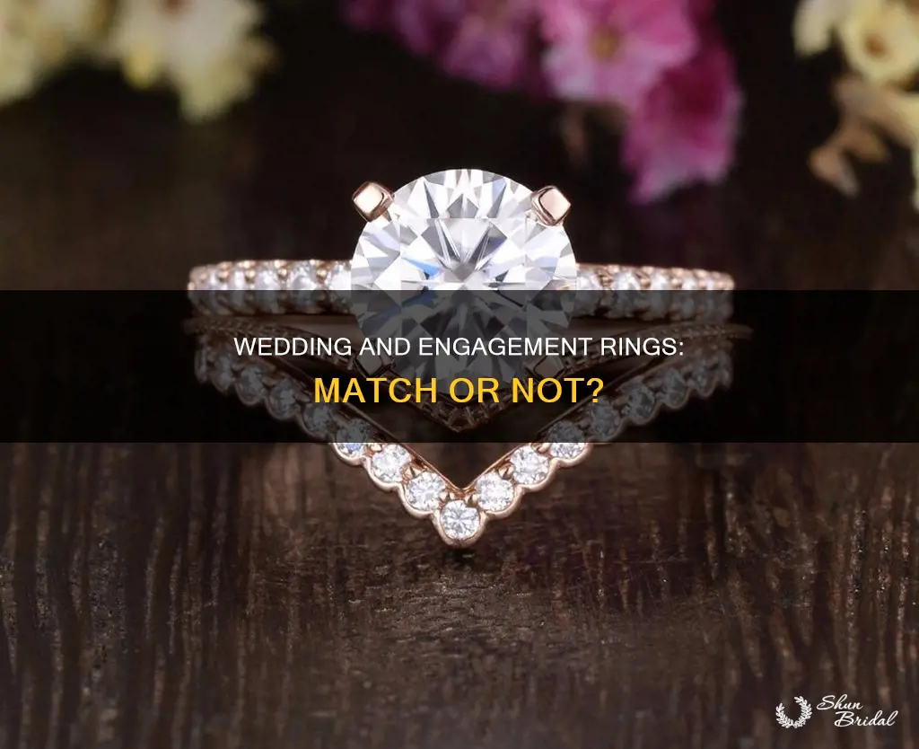 must a wedding ring and engagement ring match