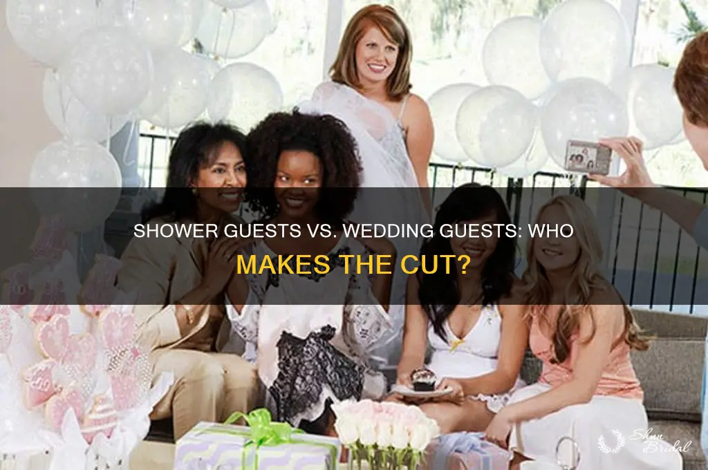 must all shower guests be wedding guests