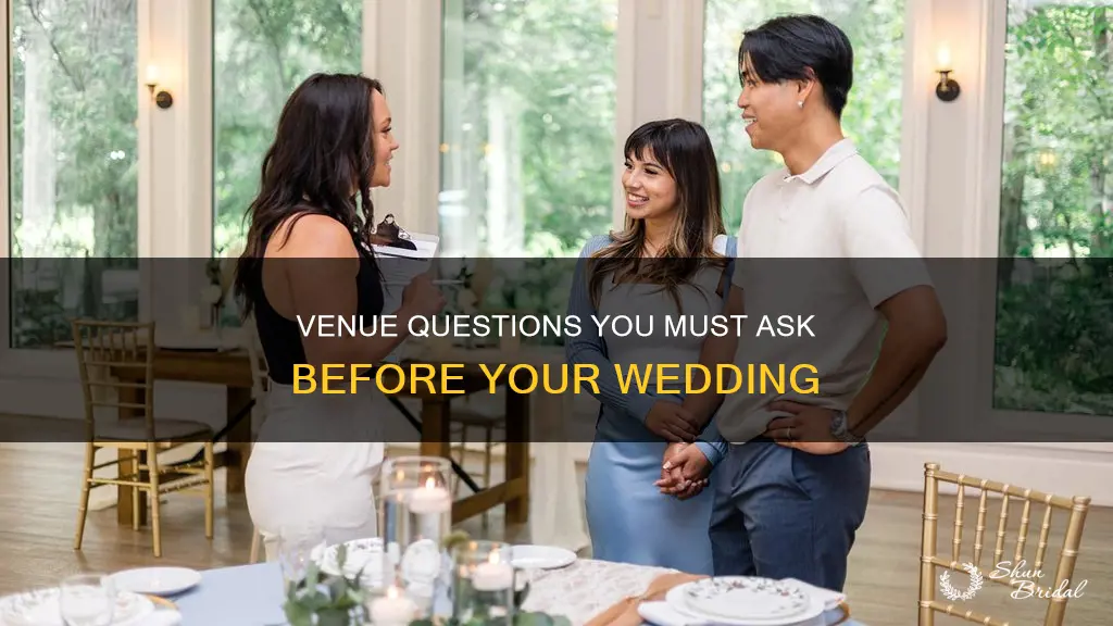 must ask venue questions wedding
