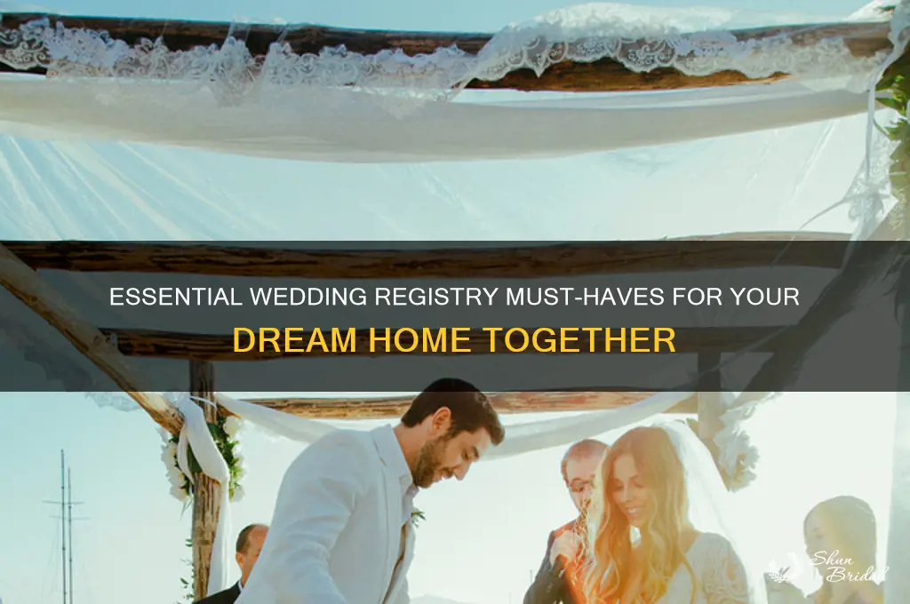 must-buy items for wedding registry
