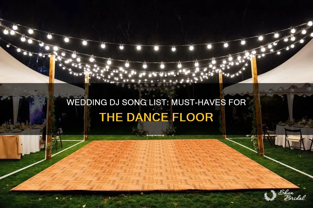 must have wedding dj songs