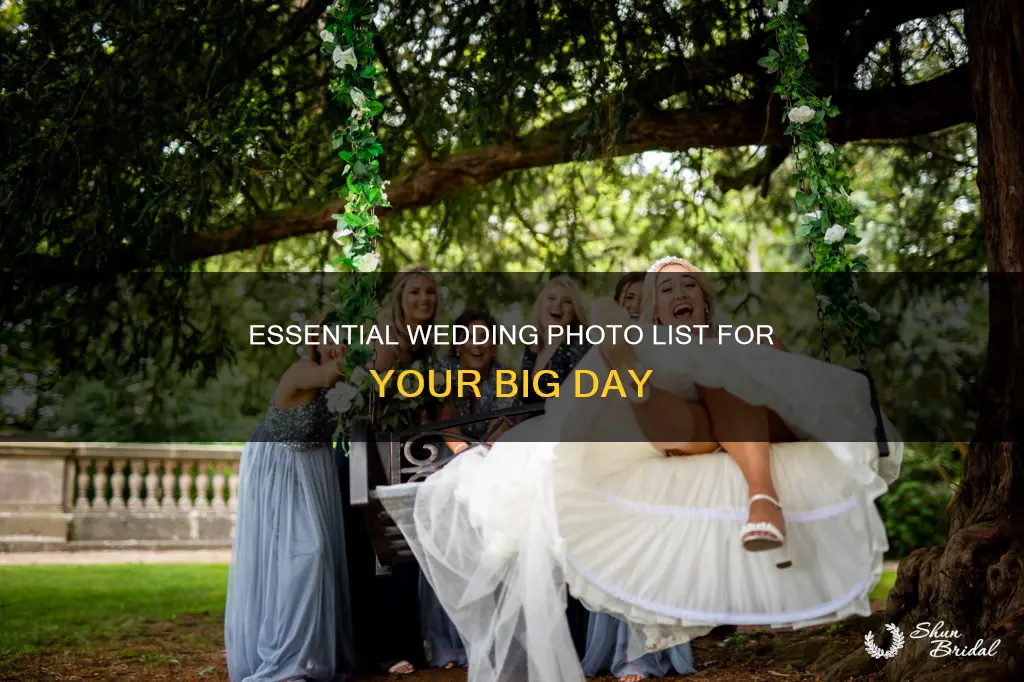 must have wedding photo list