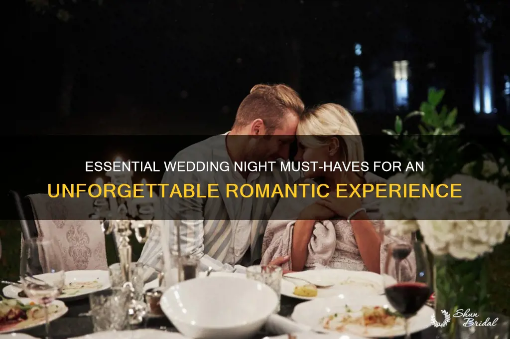 must haves for wedding night
