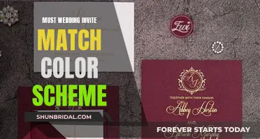 Wedding Invites: Matching Color Schemes, Necessary?