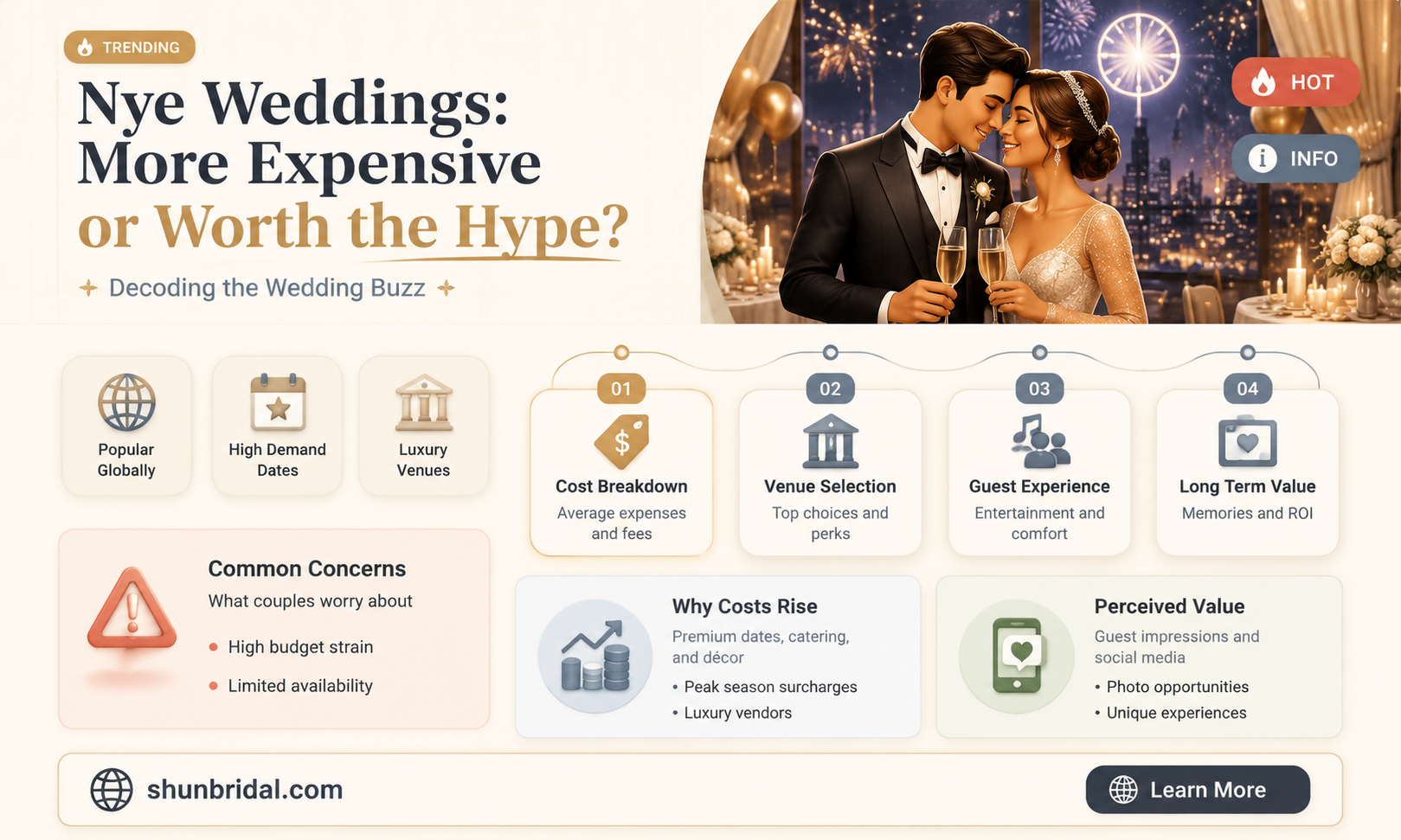 are nye weddings more expensive