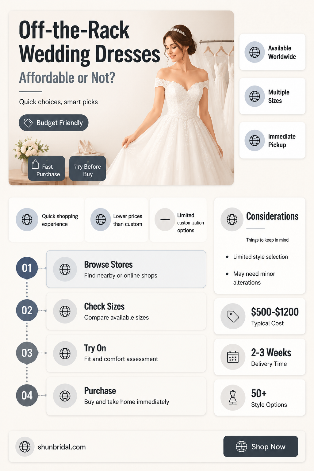 are off the rack wedding dresses cheaper