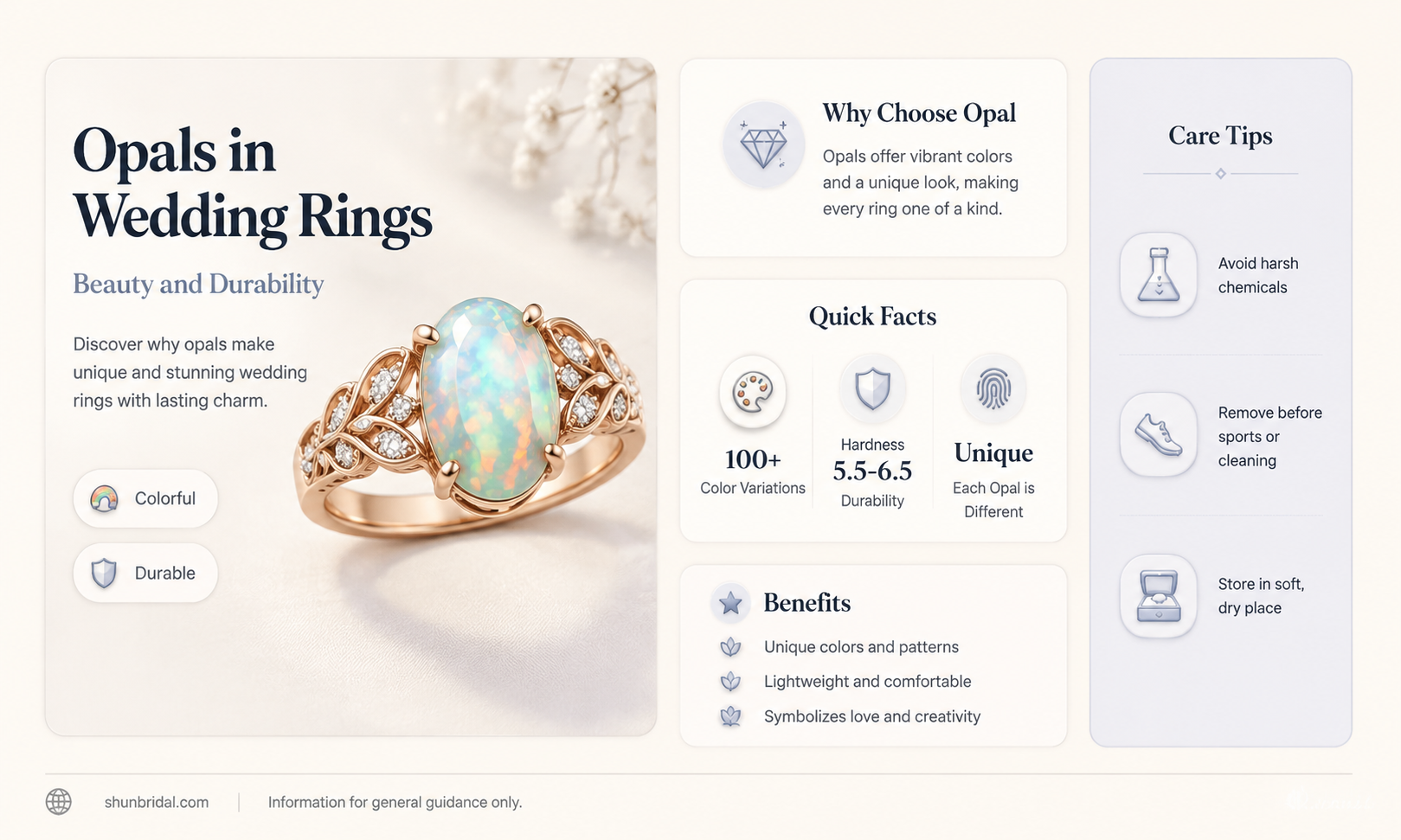 are opals durable for wedding rings