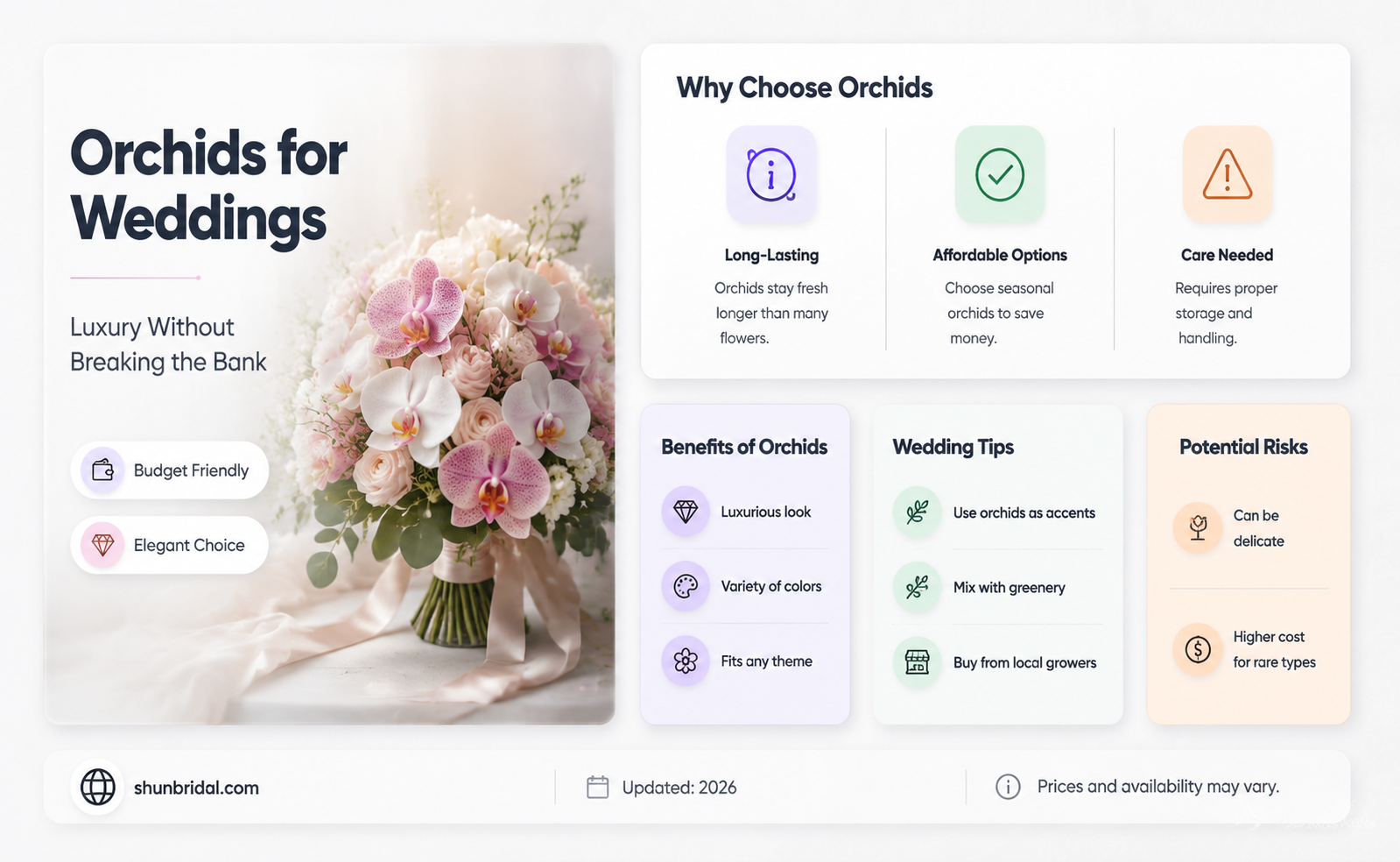 are orchids expensive wedding flowers