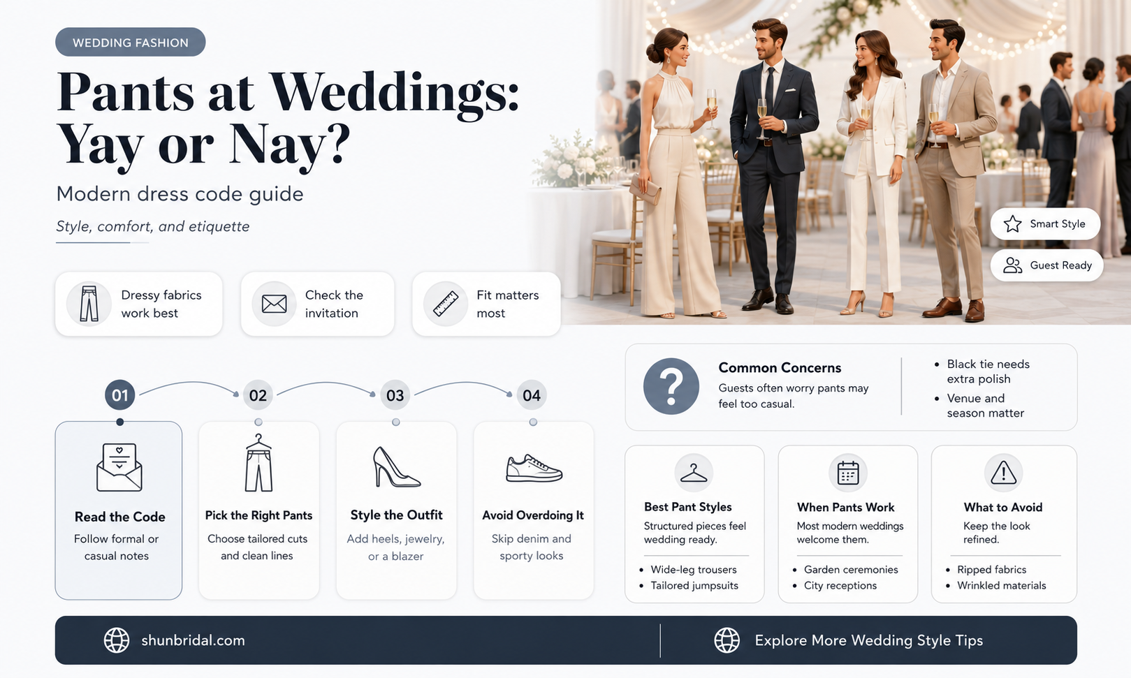 are pants appropriate for a wedding