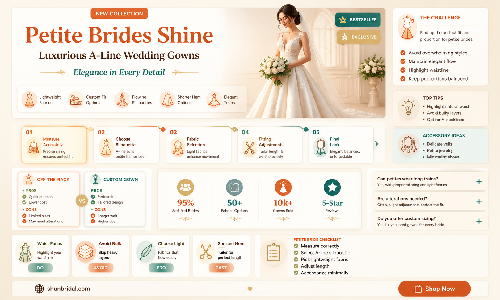 a-line petite wedding dress elegant and luxurious sparkle and shine