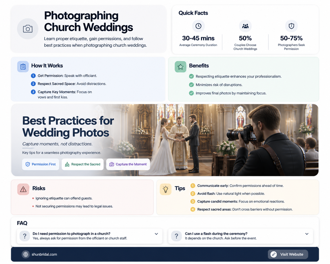 am I allowed to photograph wedding during church ceremony