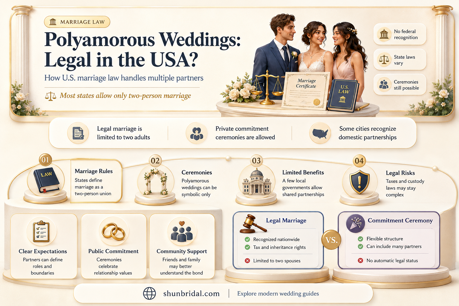 are polyamorous weddings legal in usa