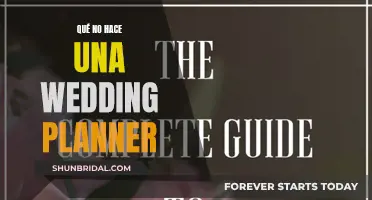 Lo que una wedding planner no puede hacer por ti