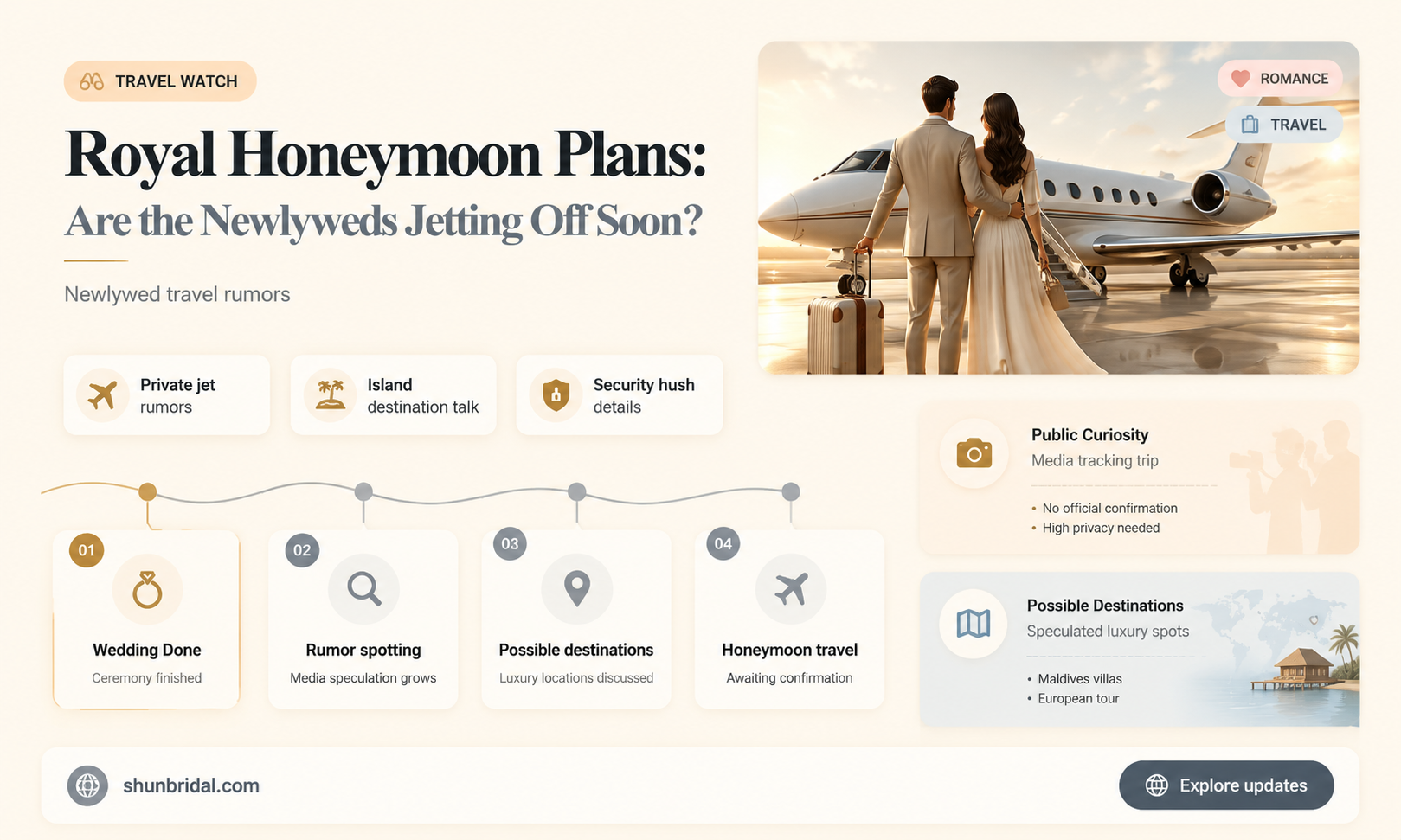 are the royal couple going on a honeymoon