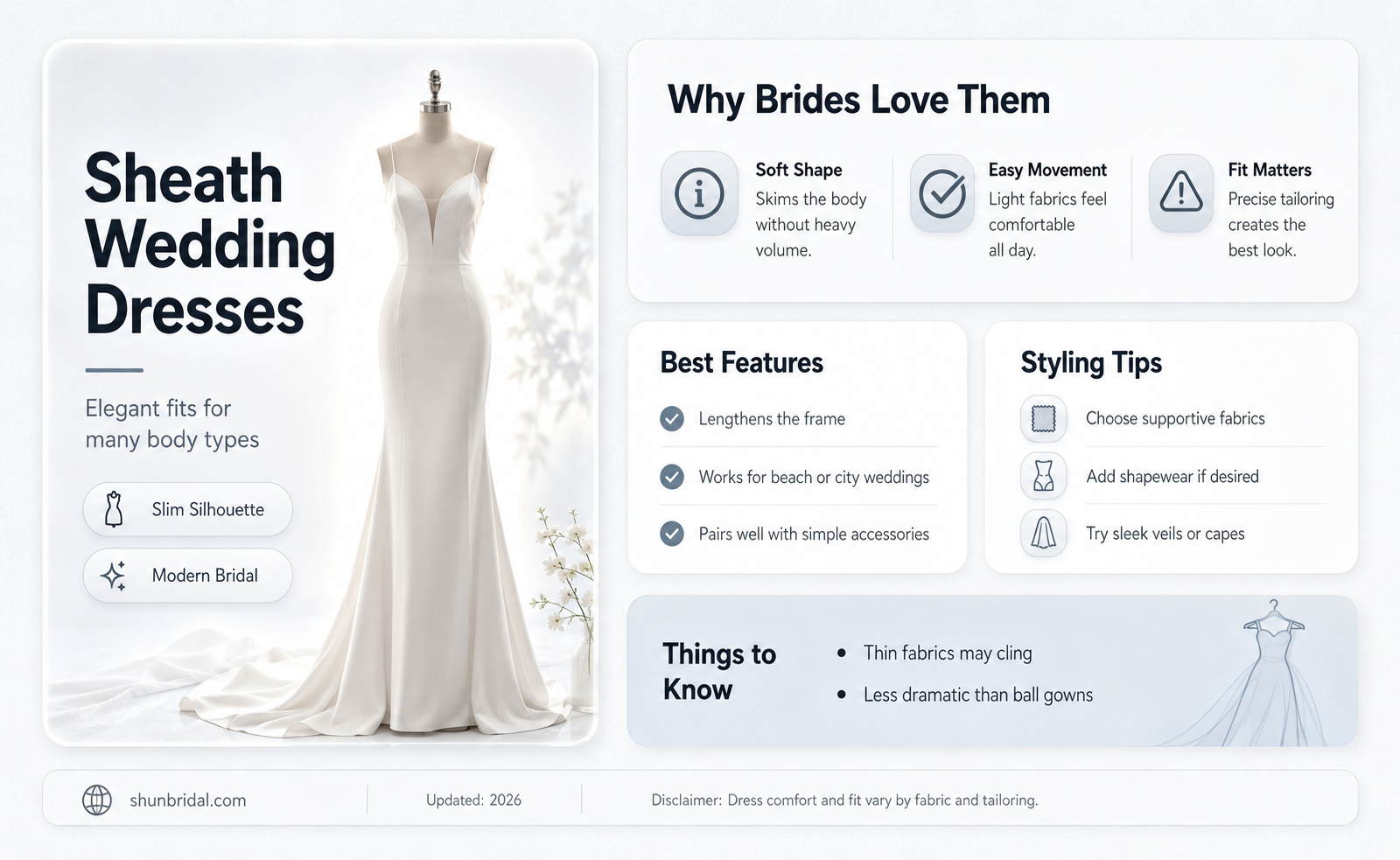 are sheath wedding dresses flattering