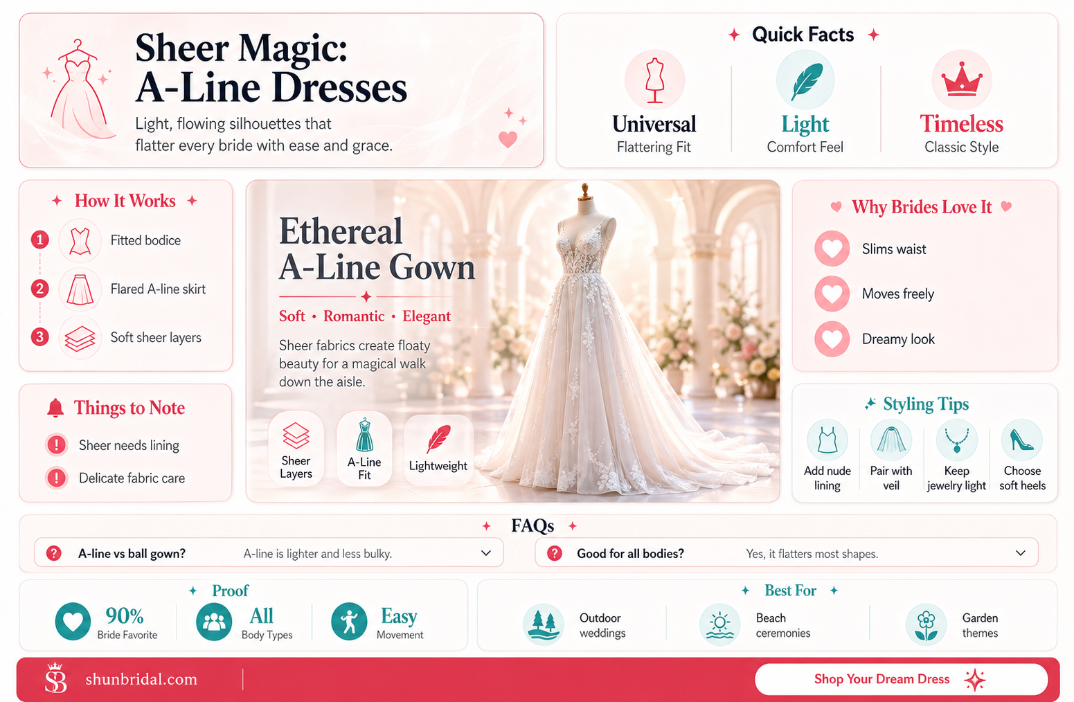 a-line sheer wedding dresses