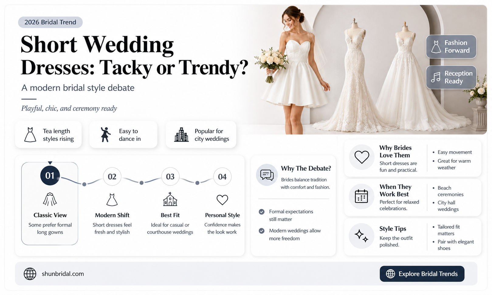 are shorter wedding dresses bad