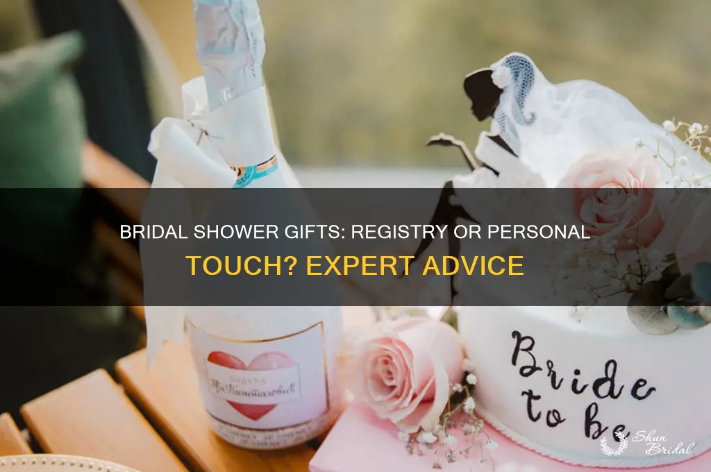 should a bridal shower gift come from the wedding registry