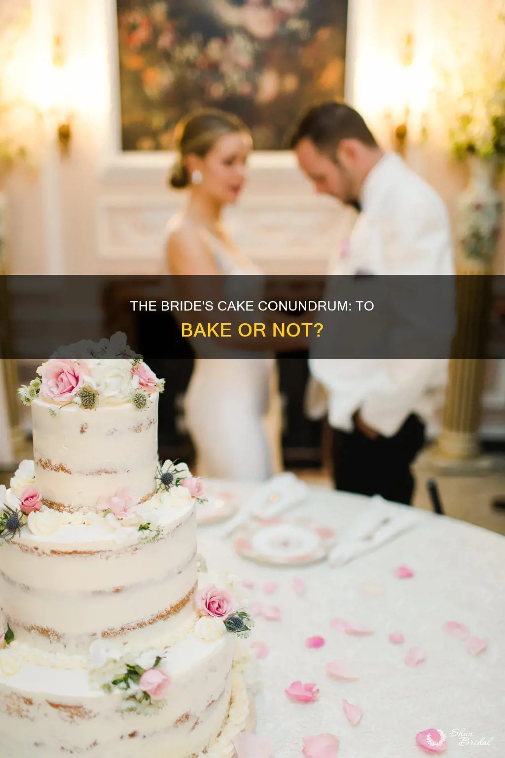 should a bride make her own wedding cake