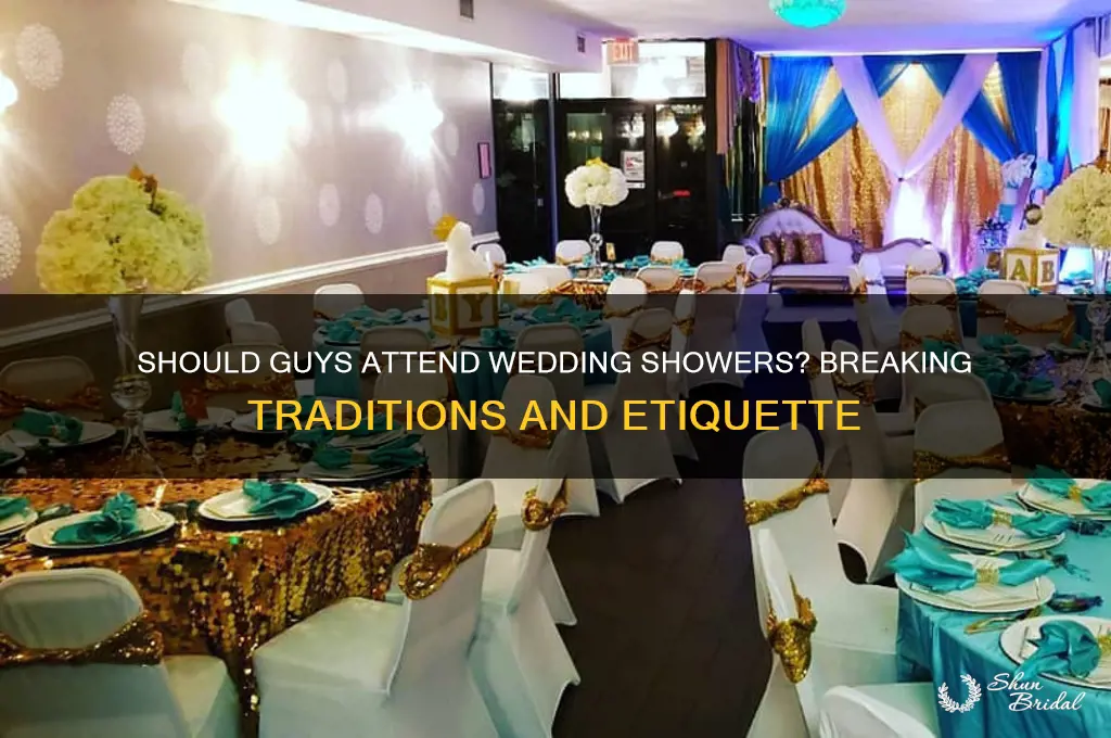 should a guy go to a wedding shower