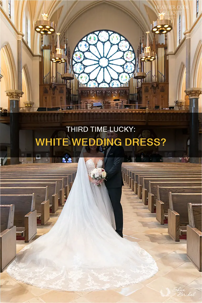 should a third marriage be white wedding dress