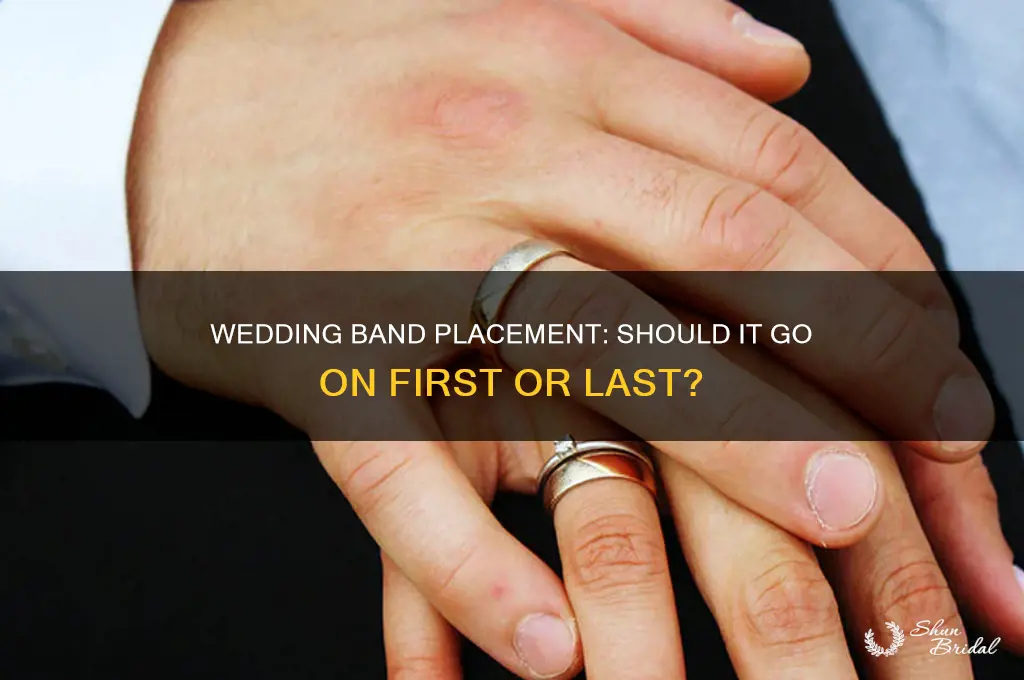 should a wedding band go on first